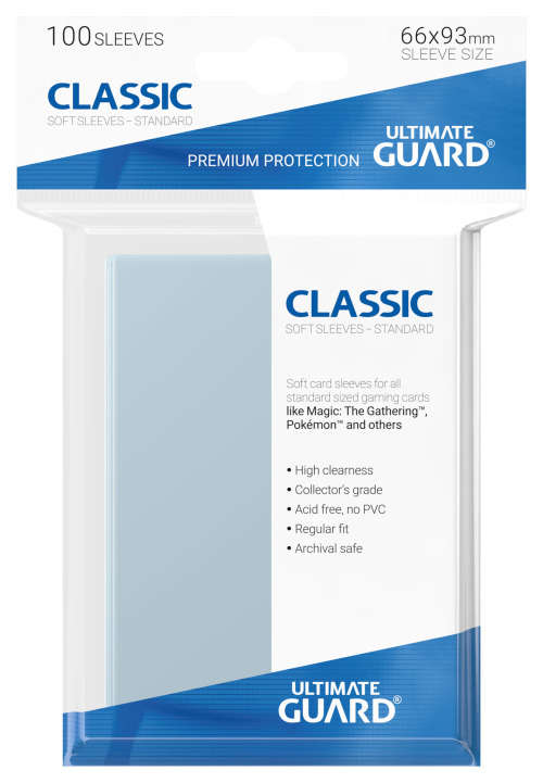 Ultimate Guard Classic Soft Sleeves Standard Transparent (100)