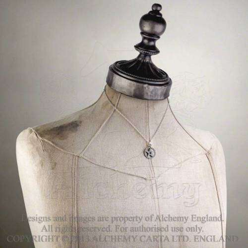 Alchemy Gothic P235 Dante`s Hex pewter pendant necklace -- Fine English Pewter