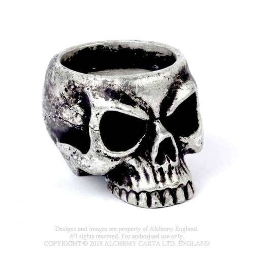 Alchemy Gothic V74 Skull Tea-Light Candle Holder (candle not included)
