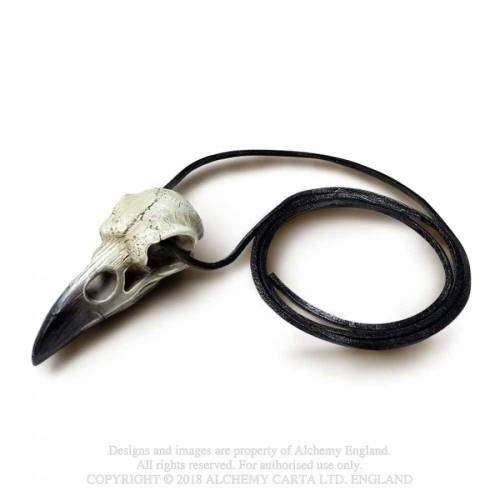Alchemy Gothic V66 Reliquary Raven Skull (cord not included) 