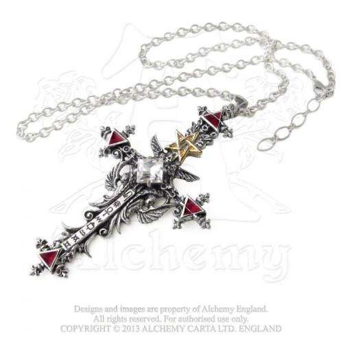 Necklaces - Alchemy Gothic P397 Illuminati Cross pendant