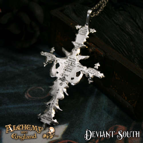 Alchemy Gothic P397 Illuminati Cross pendant necklace