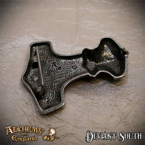Alchemy Gothic B96 Thunder Hammer Buckle (belt not included)