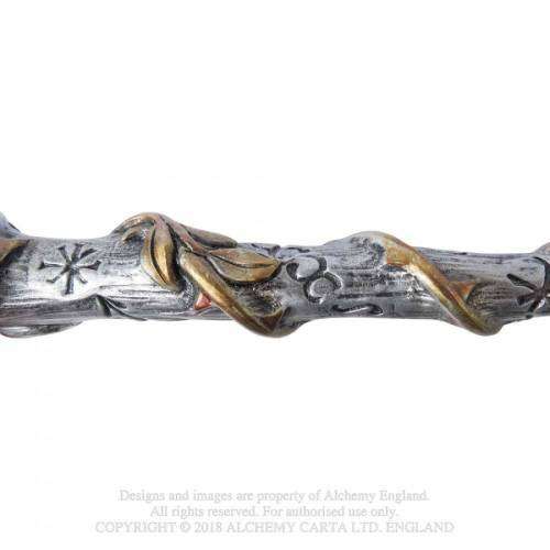 Alchemy Gothic V69 Black Rose Wand - Resin