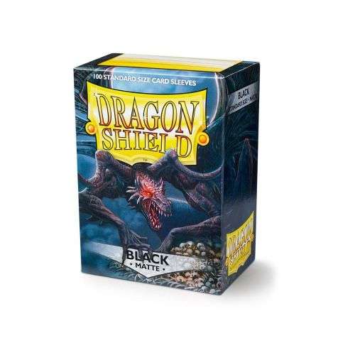 Dragon Shield Matte Standard Sized Card Sleeves - Black (100)