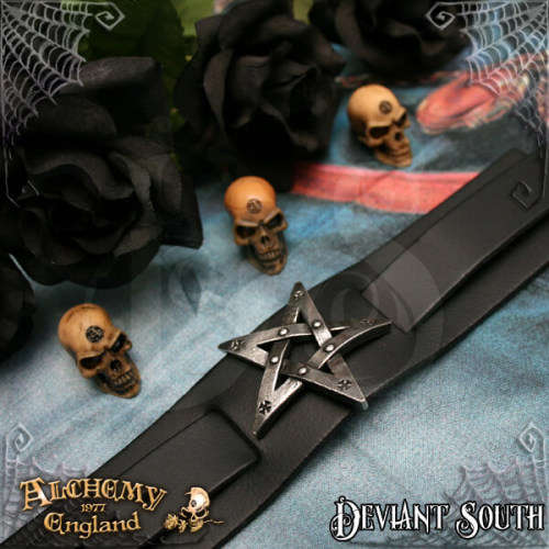 Alchemy Gothic A85 Pentagration leather wriststrap
