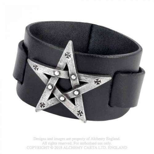 Alchemy Gothic A85 Pentagration leather wriststrap