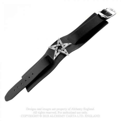 Alchemy Gothic A85 Pentagration leather wriststrap