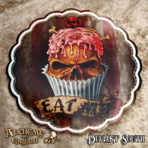 Alchemy Gothic CT7 Skull Cupcake Trivet