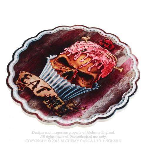 Alchemy Gothic CT7 Skull Cupcake Trivet