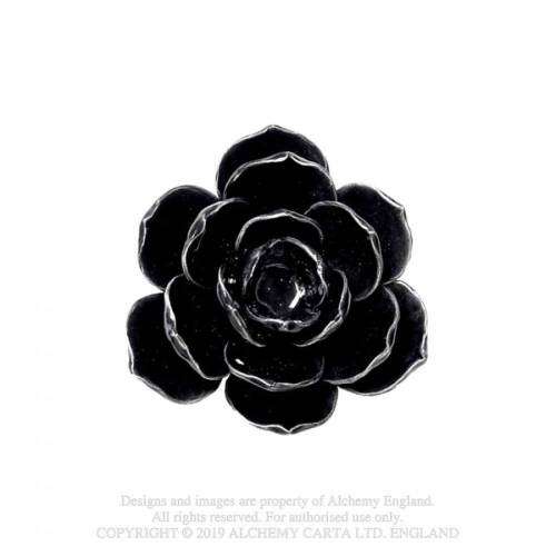Alchemy Gothic SCR2 Black Rose Candle Holder - taper (candle not included)