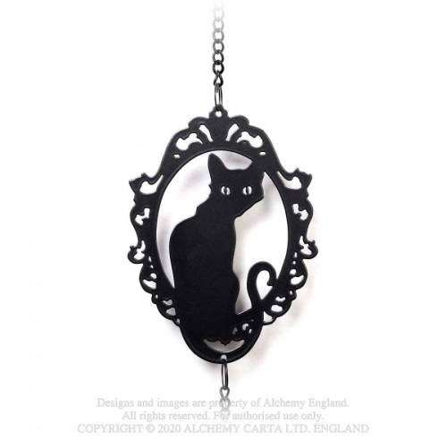 Alchemy Gothic HD20 Cat Silhouette Hanging Decoration
