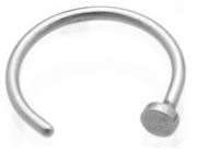 Nose Ring - Stainless Steel - (18G) 1.0mm x 10mm (sold individually)