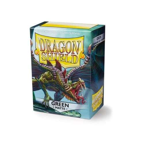 Dragon Shield Matte Standard Sized Card Sleeves - Green (100)