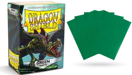 Dragon Shield Matte Standard Sized Card Sleeves - Green (100)