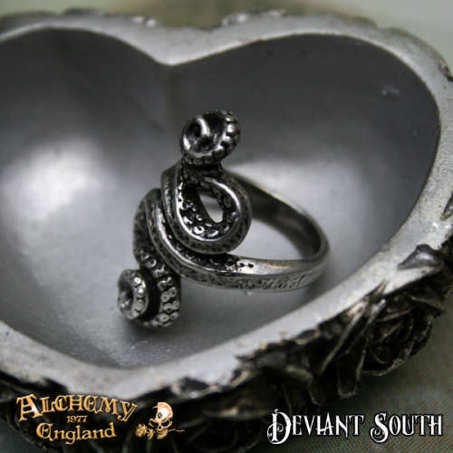 Alchemy Gothic AG-R221 Kraken ring - Size: Y (UK) | 12 (US)