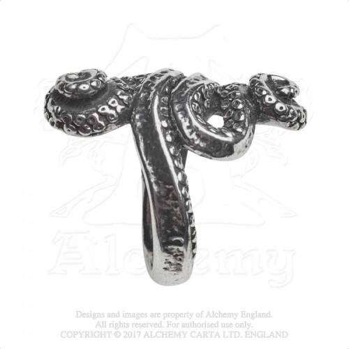Alchemy Gothic AG-R221 Kraken ring - Size: Y (UK) | 12 (US)