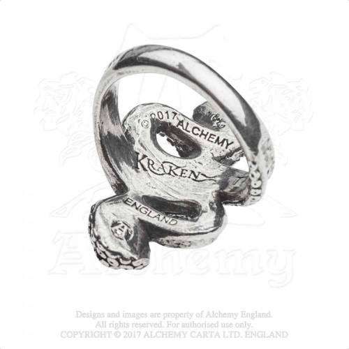 Alchemy Gothic AG-R221 Kraken ring - Size: Y (UK) | 12 (US)