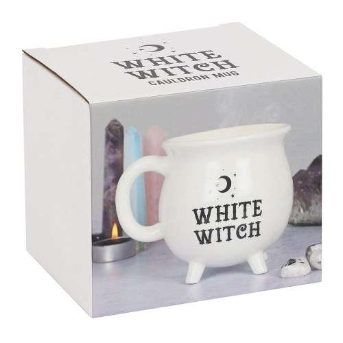 White Cauldron Mug ~ `White Witch`