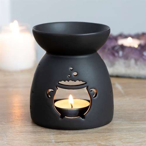 SOE Black Magic Black Cauldron Cut Out Oil Burner (fragrance oil not included)