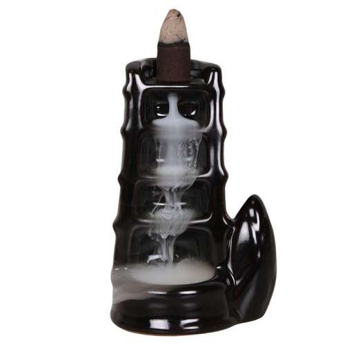 SOE Split Bamboo Fountain Backflow Incense Burner (backflow cones not included)