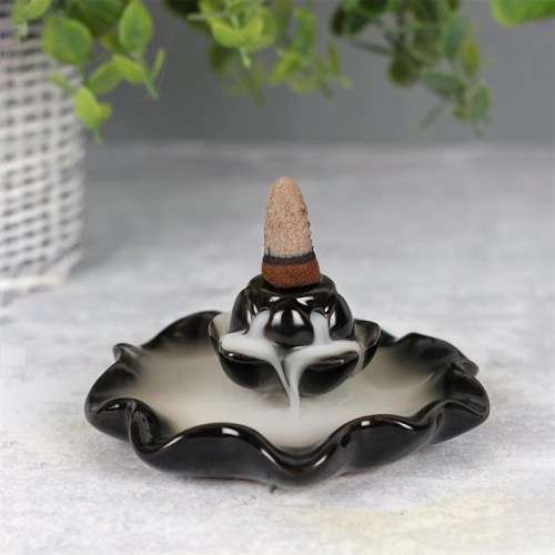 Lotus Pool Backflow Incense Burner (backflow cones not included)