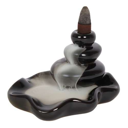 Large Pebbles Backflow Incense Burner (backflow cones not included)