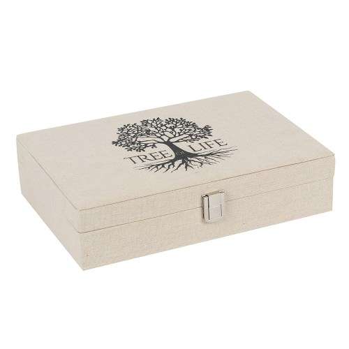 Tree of Life Canvas Jewellery Box