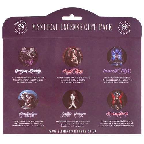 Elements Mystical Incense Stick Gift Pack by Anne Stokes (120 sticks)