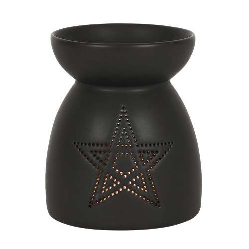 SoE Black Magic Black Pentagram Cut Out Oil Burner (fragrance oil not included)