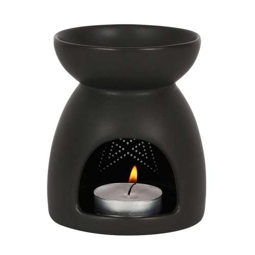 SoE Black Magic Black Pentagram Cut Out Oil Burner (fragrance oil not included)