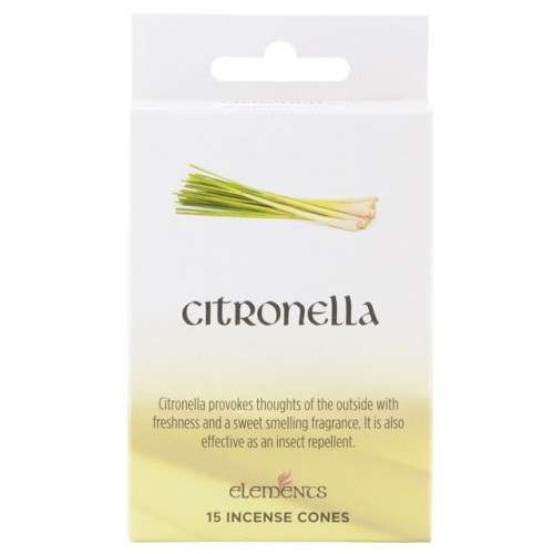 Elements Incense Cones - Citronella (15 jumbo cones)