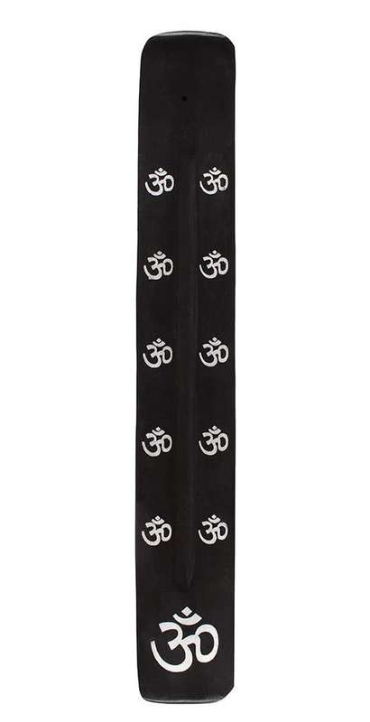 Black Stick Incense Holder - Om