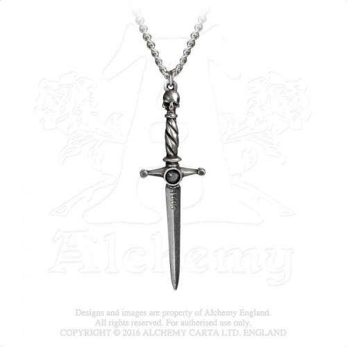 Alchemy Gothic P780 Hand Of Macbeth pewter pendant necklace