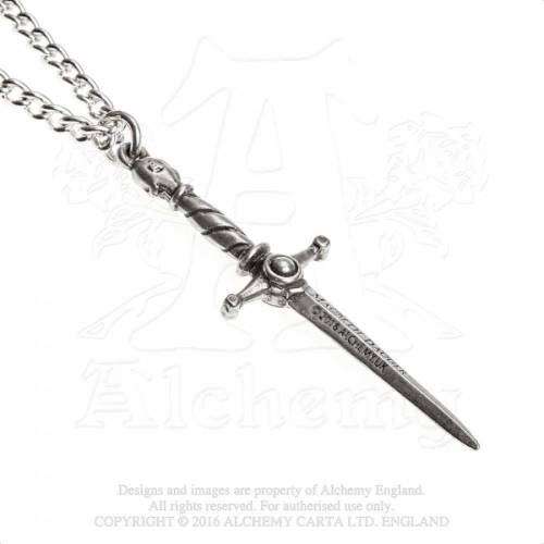 Alchemy Gothic P780 Hand Of Macbeth pewter pendant necklace