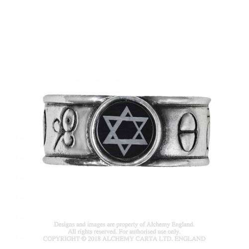 Last Chance! Alchemy Gothic AG-R229 Principia Alchemystica ring - Size: Y (UK) | 12 (US)