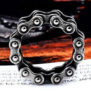 Stainless Steel Bike Chain Ring - Size 10 (US) | U (UK)