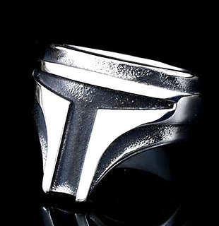 Stainless Steel Star Wars Mandalorian ring - Size 10 (US) | U (UK)