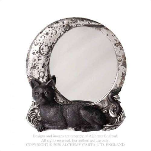 Alchemy Gothic V95 Night Cat Mirror resin ornament 