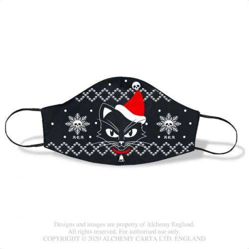 Alchemy Gothic AFC8 Black Cat Mask (One Size Fits Most)