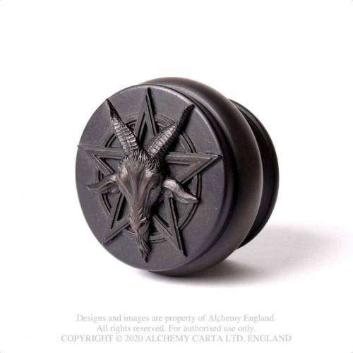 Alchemy Gothic V101 Baphomet Trinket Box - Black
