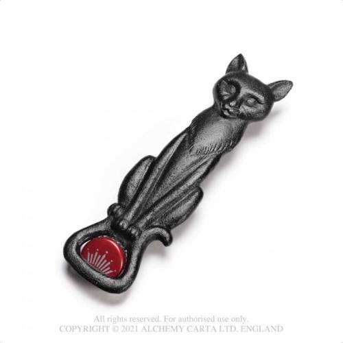 Alchemy Gothic SBO4 Cat Bottle Opener (Black) -- Cast Iron