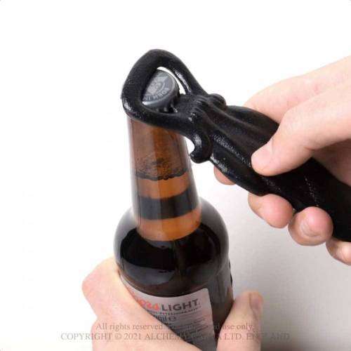 Alchemy Gothic SBO4 Cat Bottle Opener (Black) -- Cast Iron