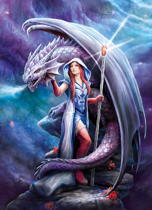 Anne Stokes Dragon Mage 1000 Piece Puzzle
