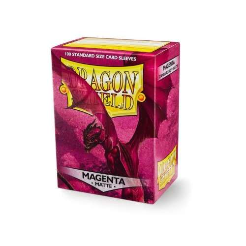 Dragon Shield Matte Standard Size Card Sleeves - Magenta (100)