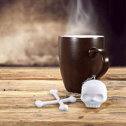Silicone Skull and Bones Tea Infuser