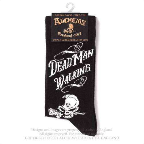 Alchemy Gothic SOX005 Dead Man Walking Socks - M/L