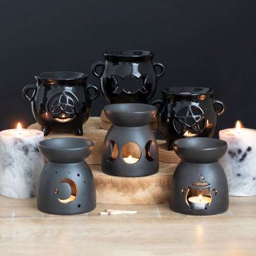 Oil Burner Pentagram Cauldron