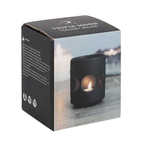 Tealight Candle Holder - Triple Moon Cut Out Small