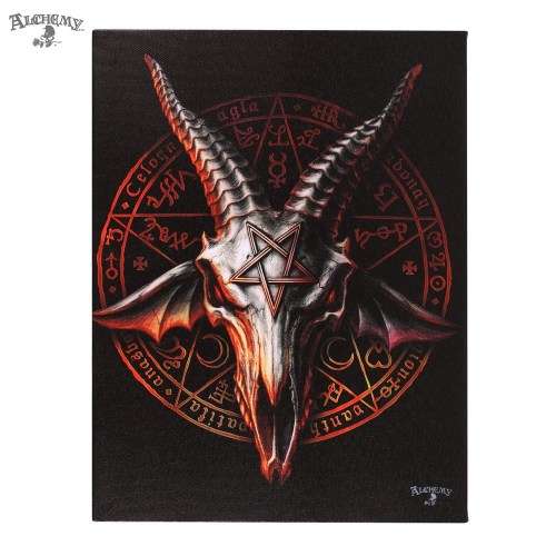 Canvas Plaque 19x25cm Alchemy Baphomet Zisurru